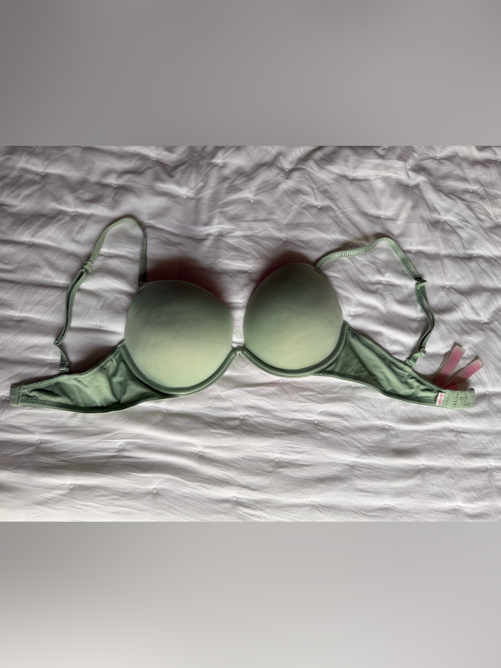 PINK Victoria's Secret Mint Green Lightly Padded T-Shirt Bra